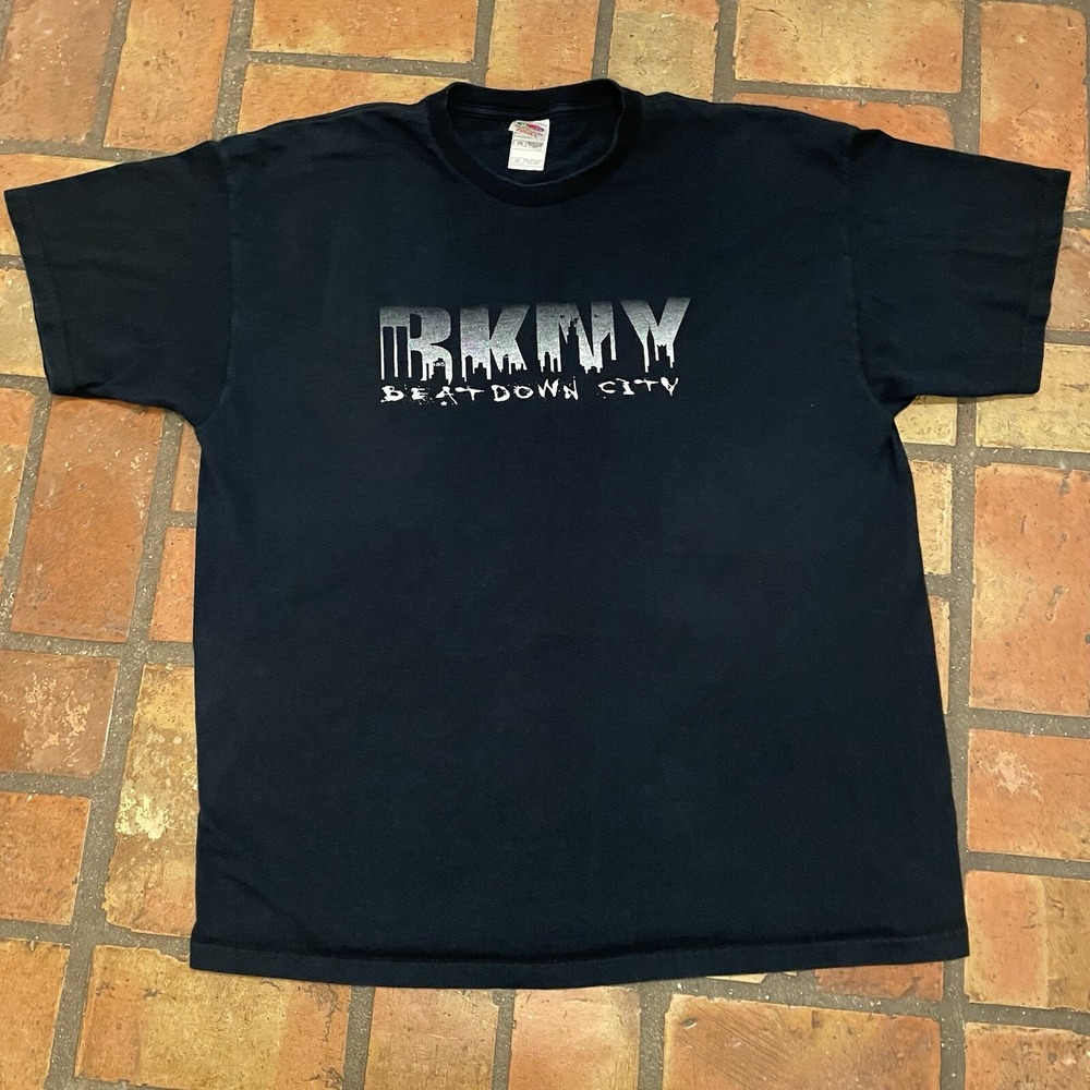 Brooklyn Shirt Men's 2XL Graphic Tee Beat Down City Skyline Black